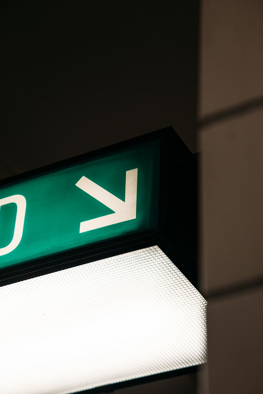 green signage, communication, illuminated, symbol, arrow symbol HD wallpaper
