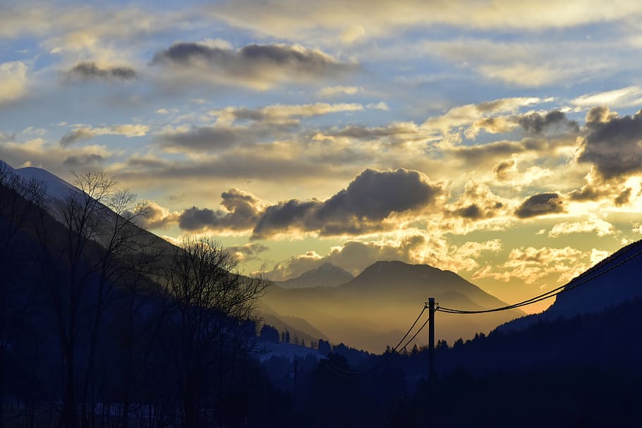 nature, cloud - sky, sunset, beauty in nature, scenics - nature HD wallpaper