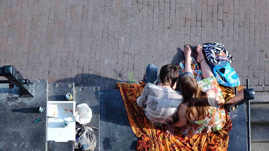 amsterdam, netherlands, relax, couple, weed, europe, travel HD wallpaper