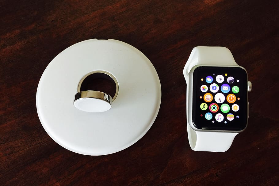 Smartwatch, technology, wireless technology, communication, table HD wallpaper