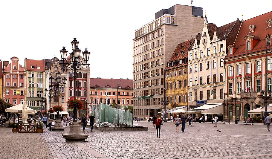 wrocław, the market, architecture, style, facades, city, kamienica, HD wallpaper