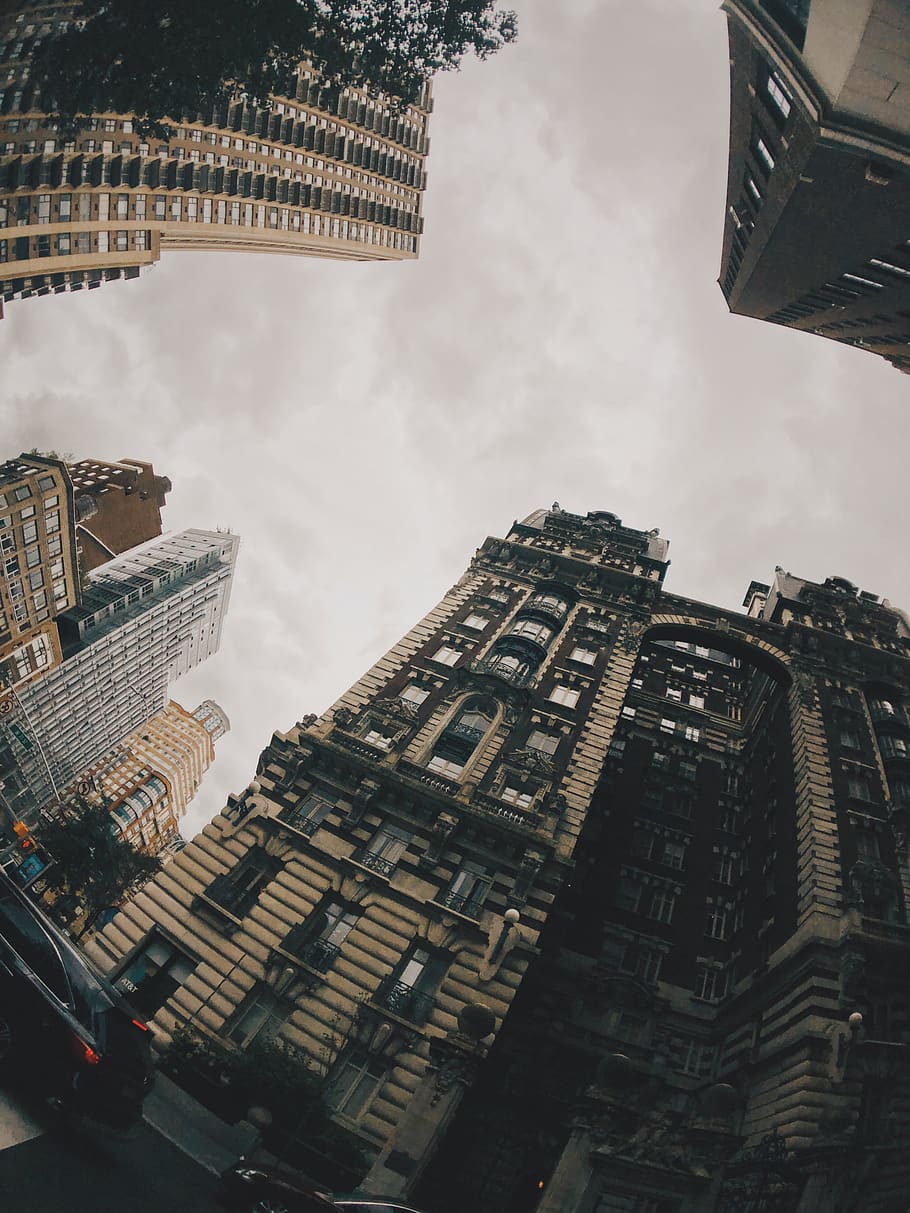 Low Angle Photography of Buildings, architectural design, architecture HD wallpaper