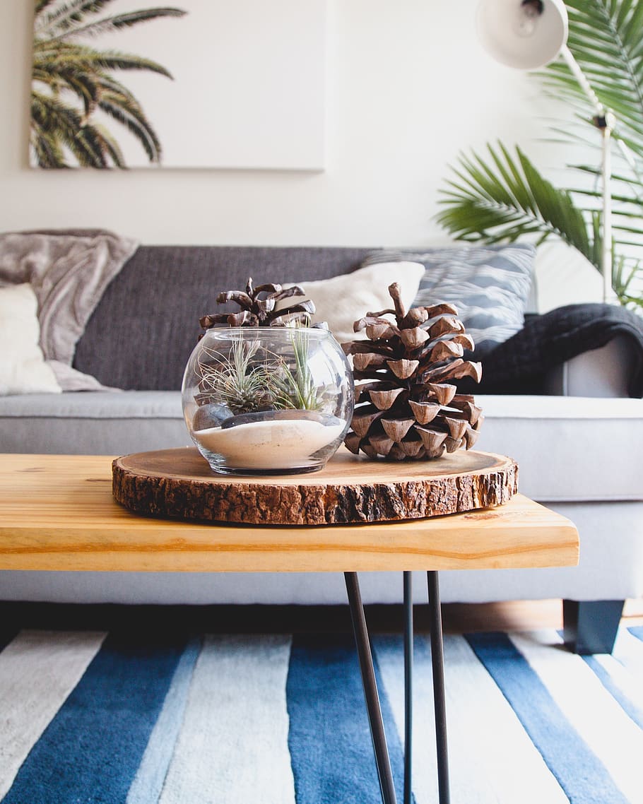 house, interior, couch, sofa, living, room, wooden, table, glass HD wallpaper