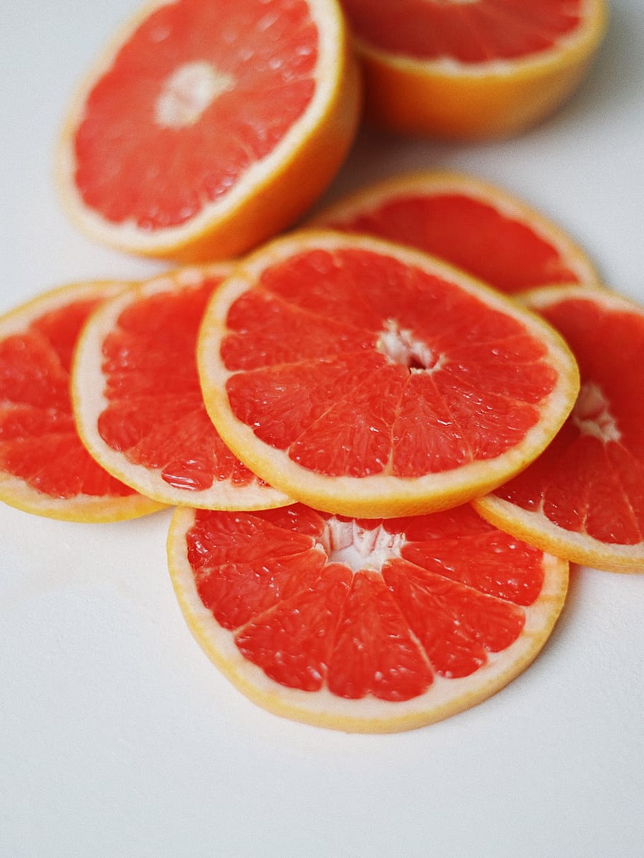 sliced fruits, citrus fruit, food, food and drink, wellbeing HD wallpaper