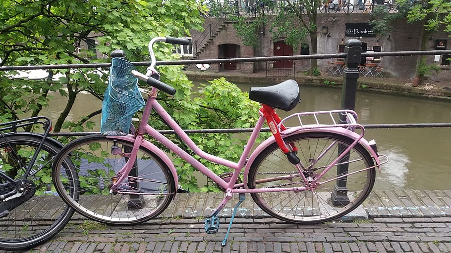 netherlands, utrecht, bicycle, mode of transportation, land vehicle HD wallpaper