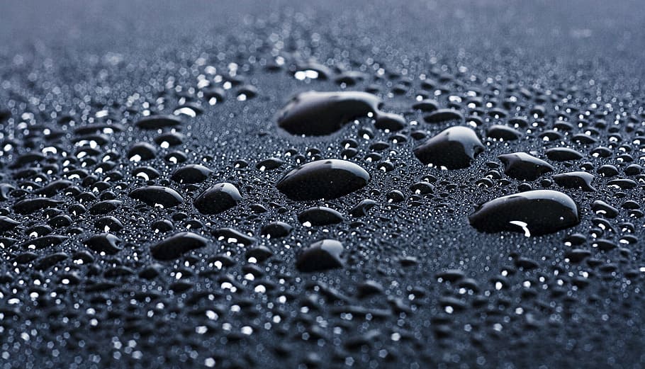con2011, water, drops, close-up, background, wet, selective focus HD wallpaper