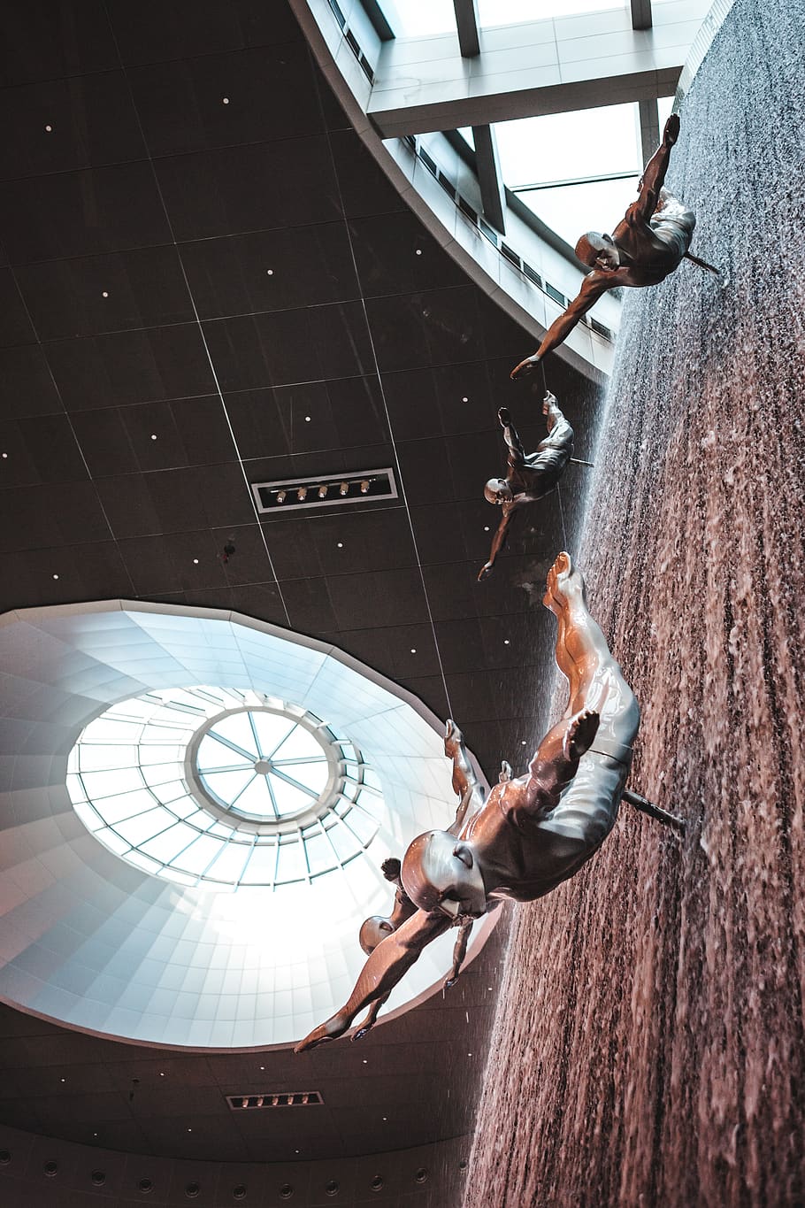 4 men flying, real people, full length, lifestyles, leisure activity HD wallpaper