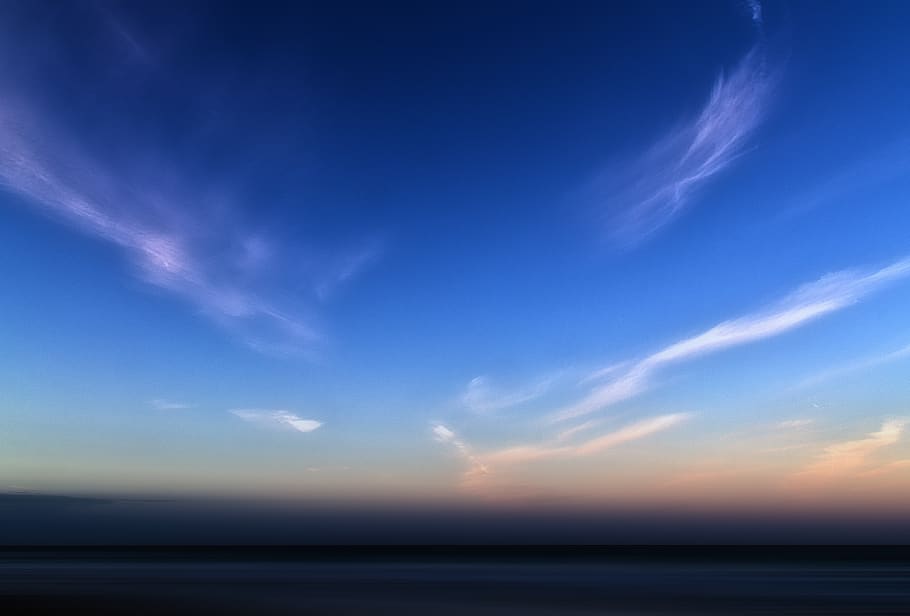 ocean, sky, cloud, cloud - sky, sea, water, horizon, blue, horizon over water HD wallpaper