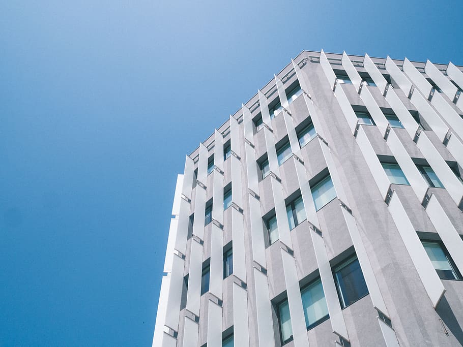 gray high rise building, housing, architecture, window, portugal HD wallpaper