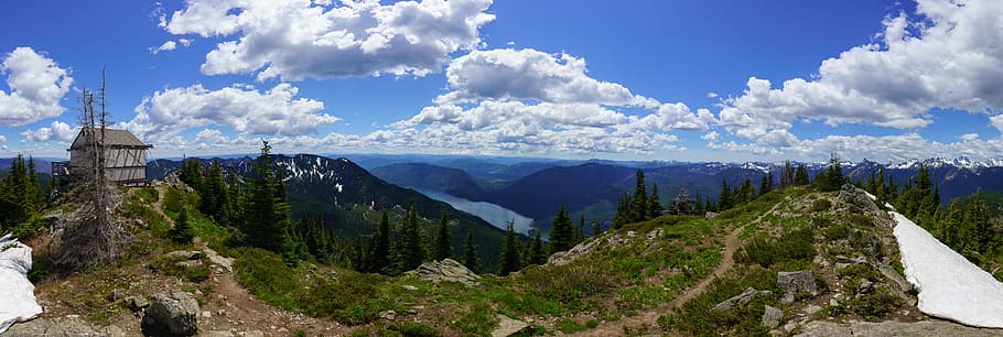 nature, wilderness, explore, hike, washington, cascade, panorama HD wallpaper