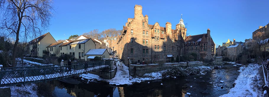 castle, building, architecture, fort, edinburgh, waterside house HD wallpaper