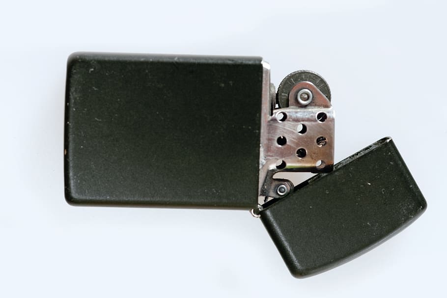 zippo, close, close-up, closeup, isolated, lighter, white, studio shot HD wallpaper
