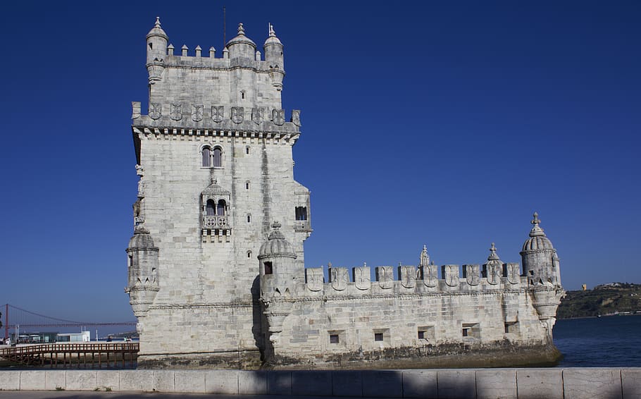 architecture, building, castle, tower, fort, lisboa, bell tower