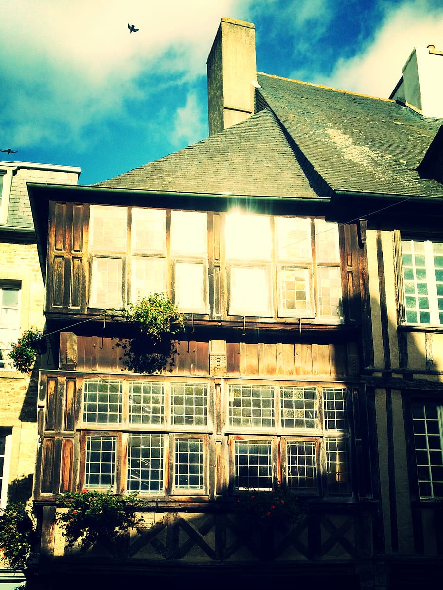 Brown Wooden 2-storey House, architectural design, architecture HD wallpaper