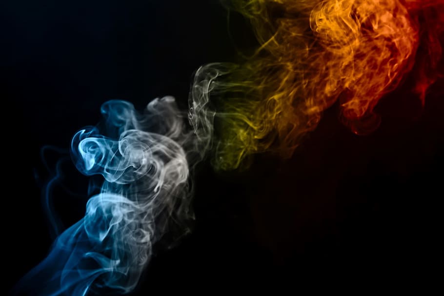 background, smoke, isolated, black, smooth, shape, abstract HD wallpaper
