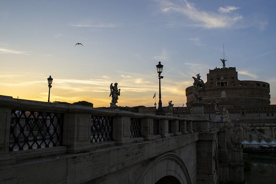 italy, rome, sky, architecture, built structure, building exterior HD wallpaper
