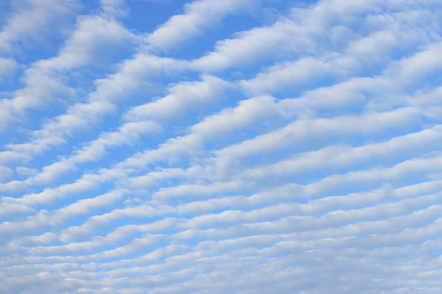 Blue Sky, atmosphere, bright, clouds, cloudscape, colors, day HD wallpaper