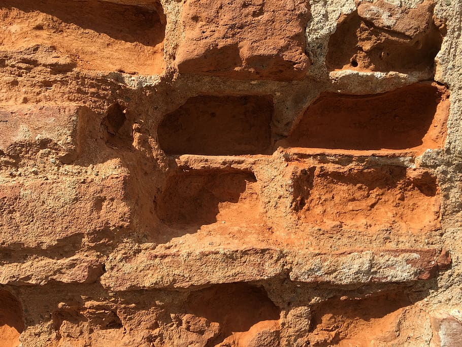 brick, soil, archaeology, architecture, wall, rock, building HD wallpaper