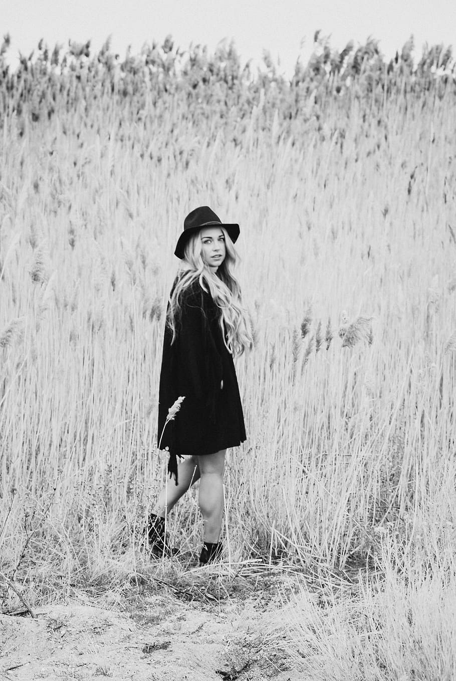 one person, real people, land, plant, standing, full length HD wallpaper