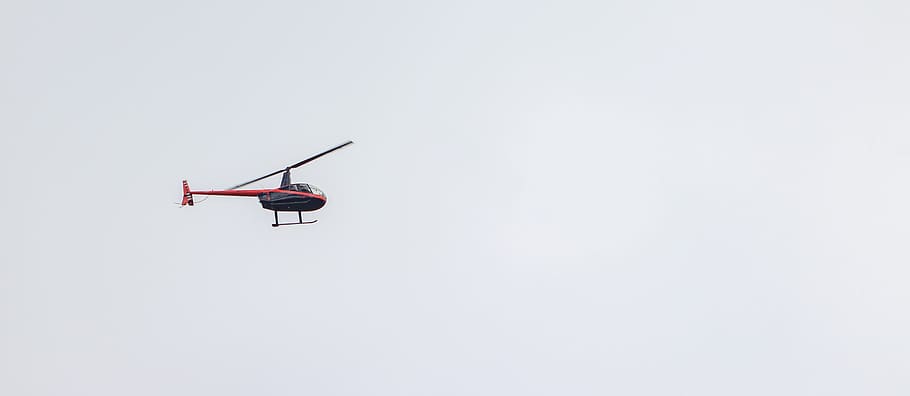 flying red helicopter, aircraft, chile, puerto montt, airplane HD wallpaper