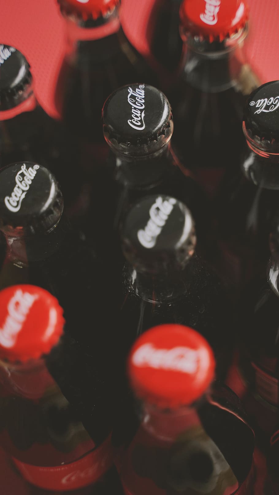 Coca-Cola soda bottles, drink, beverage, pop bottle, coke, alcohol, HD wallpaper