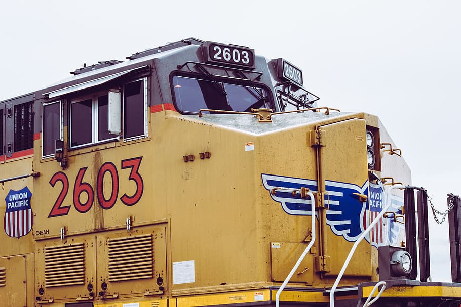 Yellow Train, transportation system, vehicle, mode of transportation HD wallpaper
