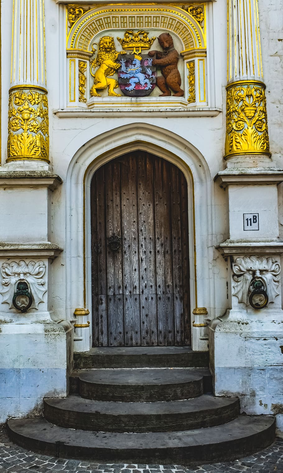facade, entrance, architecture, old, building, gate, exterior HD wallpaper
