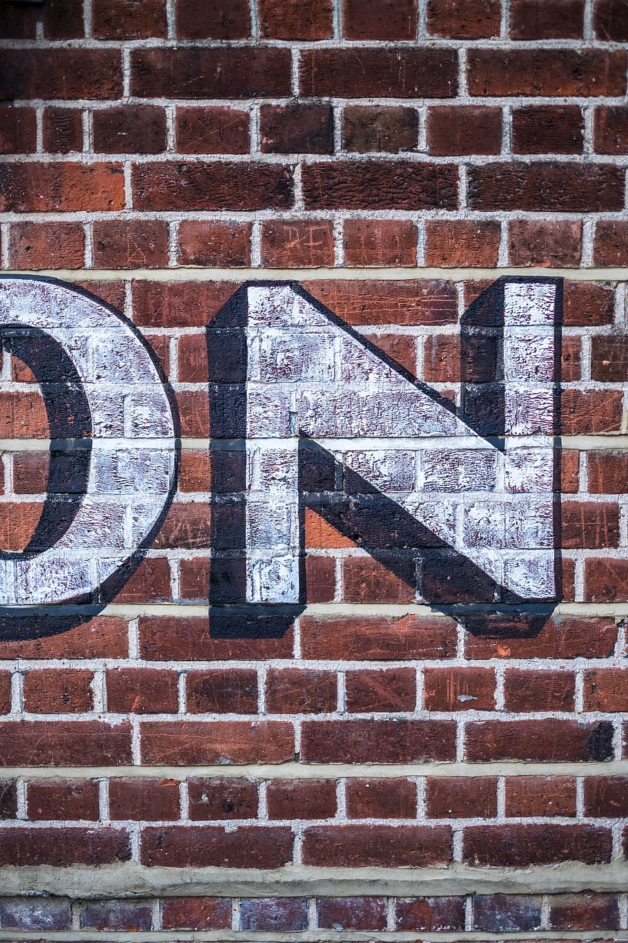 brown wall bricks, brick wall, wall - building feature, communication HD wallpaper