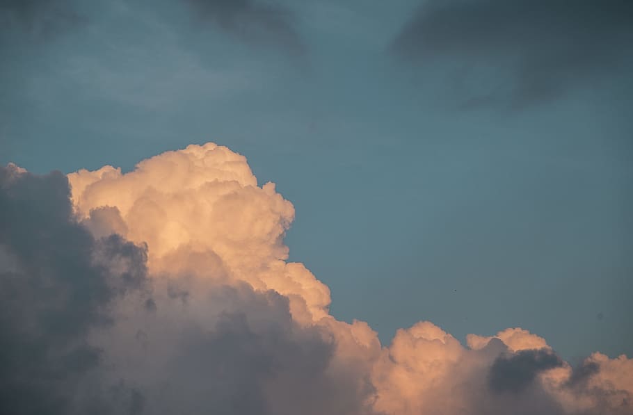 Clouds on Sky, atmosphere, blue sky, cloudiness, cloudscape, cloudy HD wallpaper