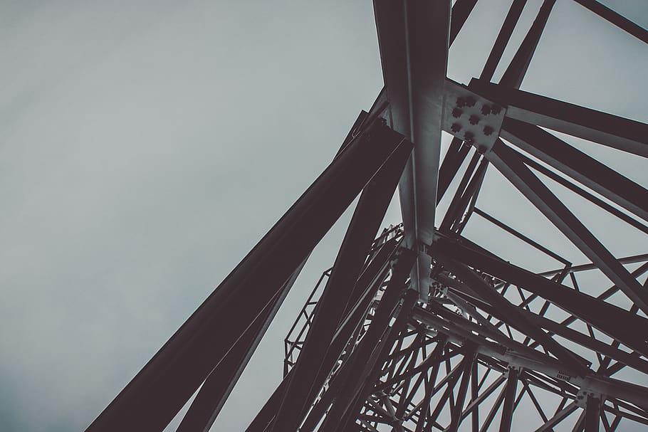 tower, architecture, low angle view, sky, built structure, metal HD wallpaper
