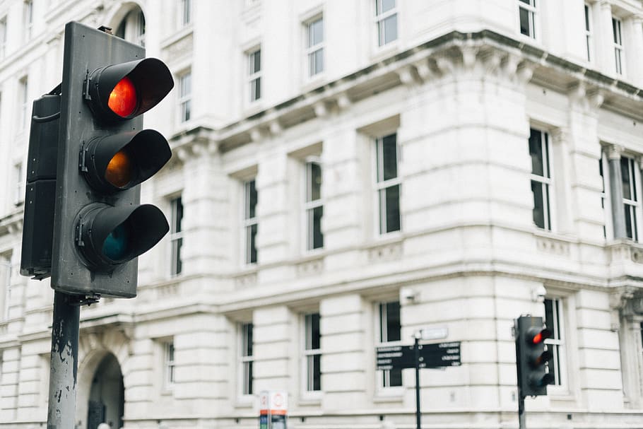 Selective Focus Photography of Traffic Light, architecture, blur HD wallpaper