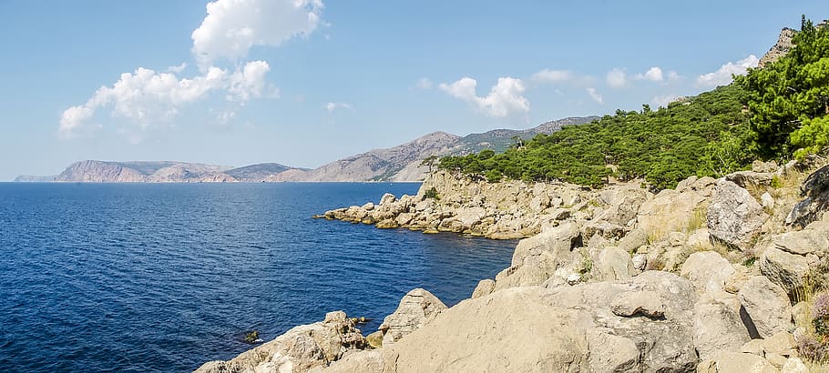 water, sea, nature, beach, summer, ocean, sky, travel, coast HD wallpaper