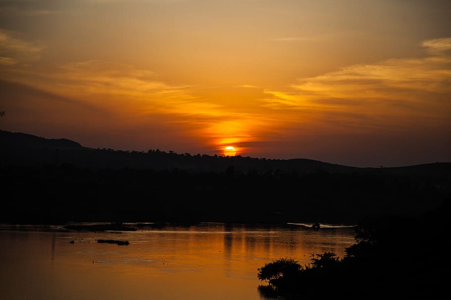 nature, outdoors, sunlight, sunset, dawn, red sky, dusk, sunrise HD wallpaper