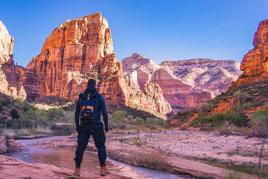 Hd Wallpaper Angels Landing United States National Park Angels