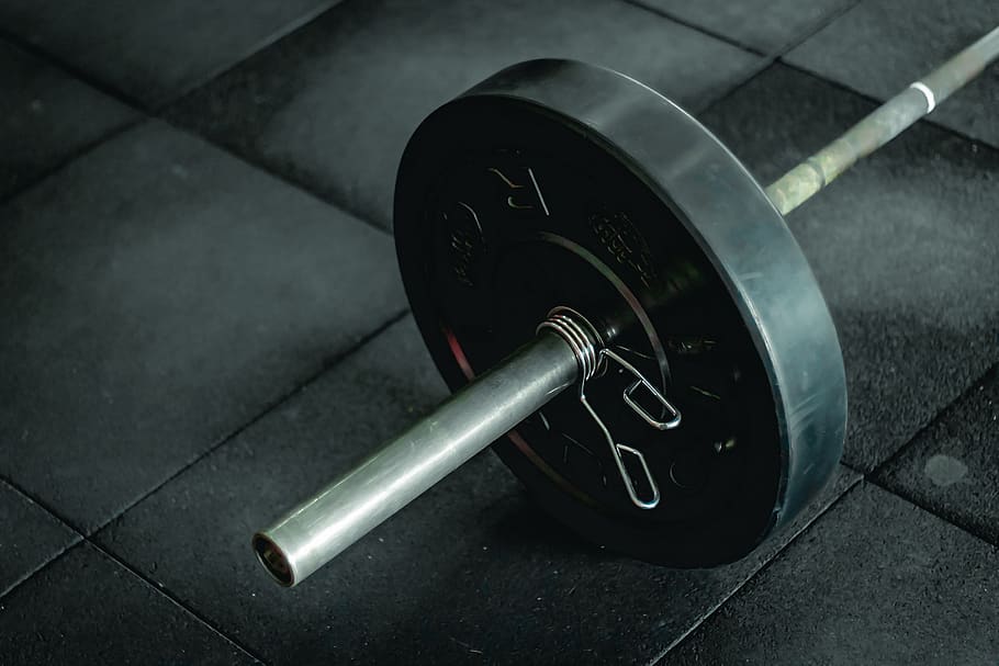 Black Barbel, barbell, close-up, equipment, exercise equipment HD wallpaper