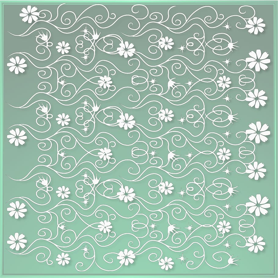 Design, floral, pattern, green, beautiful, graphics, backgrounds HD wallpaper
