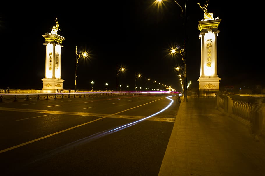 china, mudanjiang, illuminated, night, architecture, street HD wallpaper