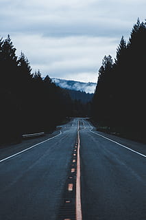 Asphalt Road Pathway Scenery, dawn, daylight, drive, empty, environment HD wallpaper