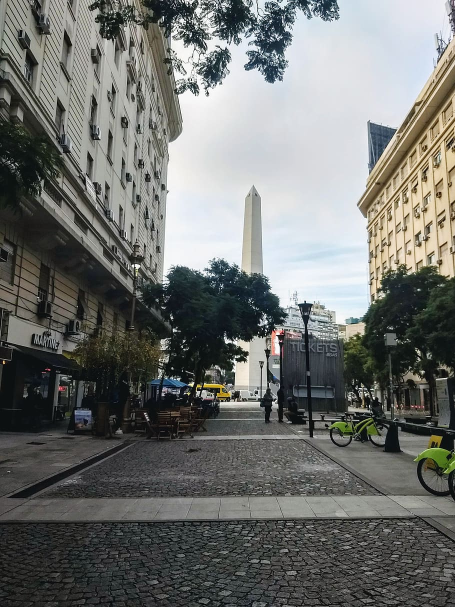 buenos aires, argentina, city, obelisco, obelisk, building exterior, HD wallpaper