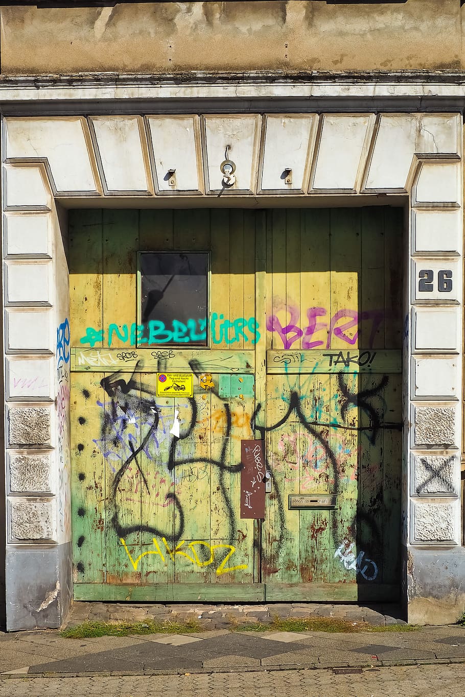 goal, gateway, input, old, building, wood, dilapidated, shabby HD wallpaper