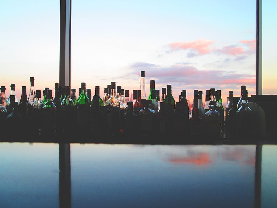 skyline, bar, skyscraper, tokyo, alcohol, crowd, refreshment HD wallpaper