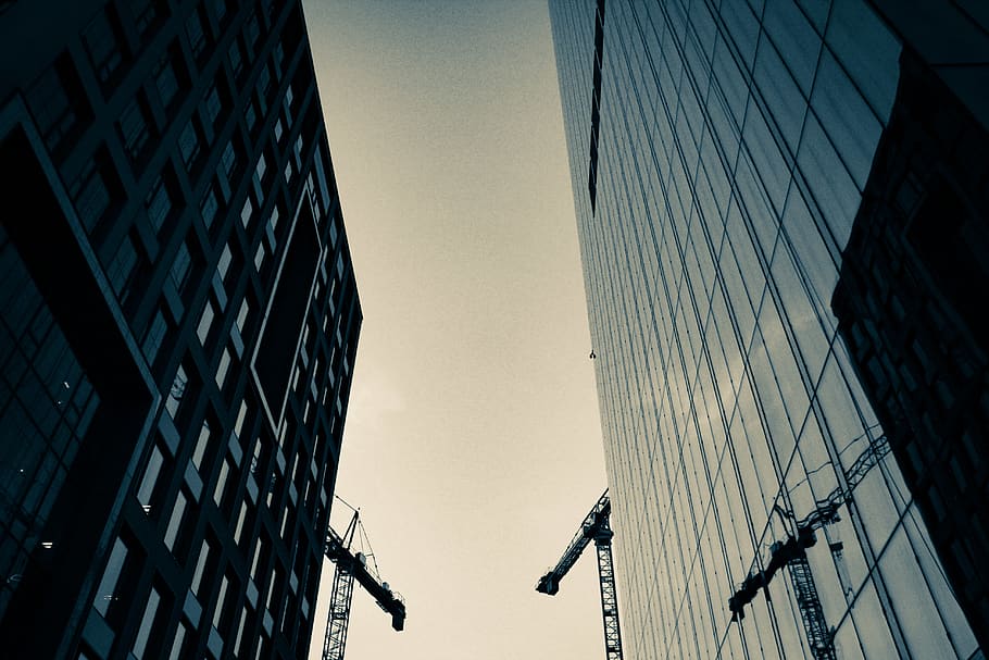 Low Angle Photography Of Two High Rise Buildings, architecture HD wallpaper