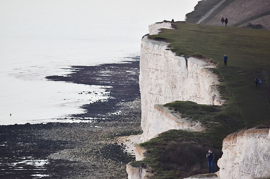 cliff, white, whitecliffs, nature, landscape, view, trip, tourist HD wallpaper