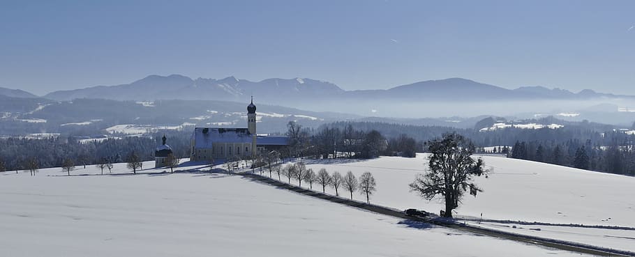 winter, snow, nature, cold, landscape, wintry, snow landscape HD wallpaper
