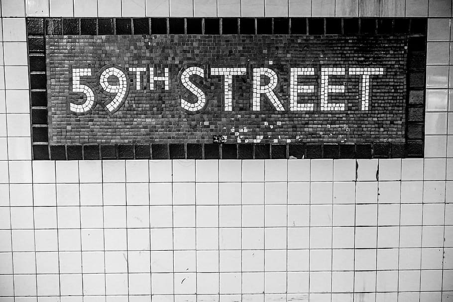 new york, united states, east 59th street, upper east, subway