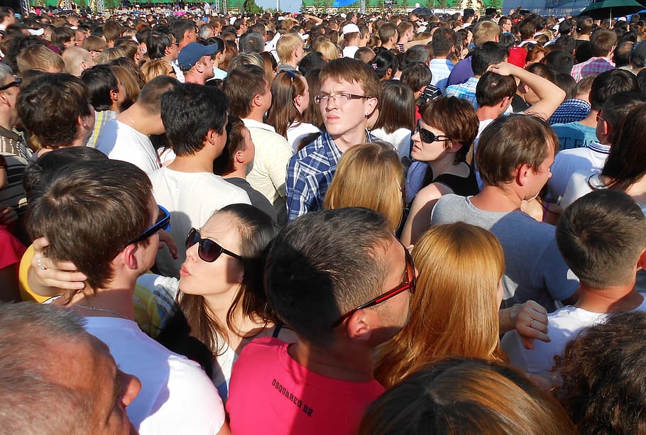 crowd, crowded, event, faces, group, many, mass, outdoor, people HD wallpaper