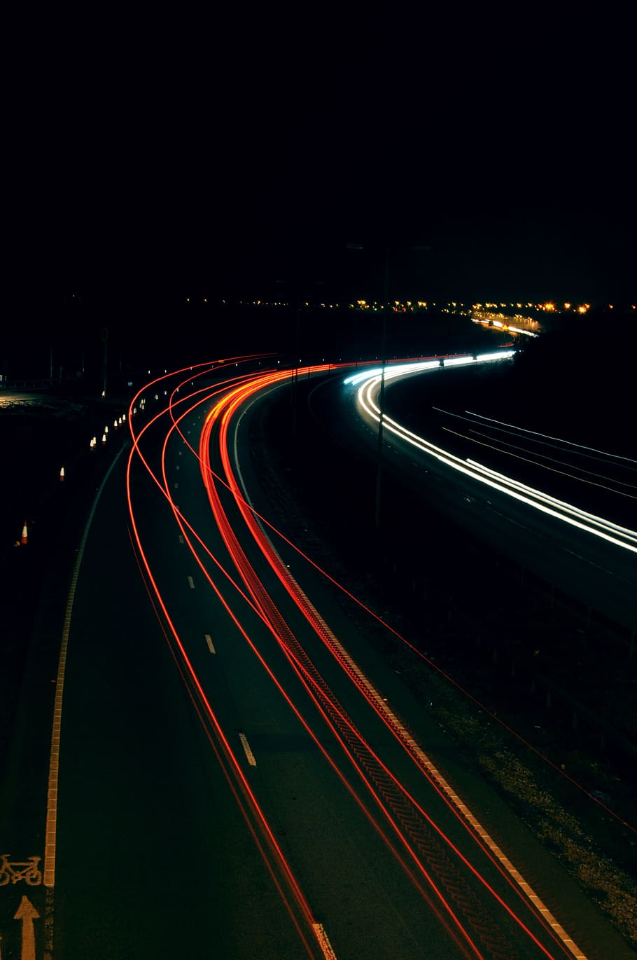 Time Lapse Photography, action, car lights, cars, dark, exposure