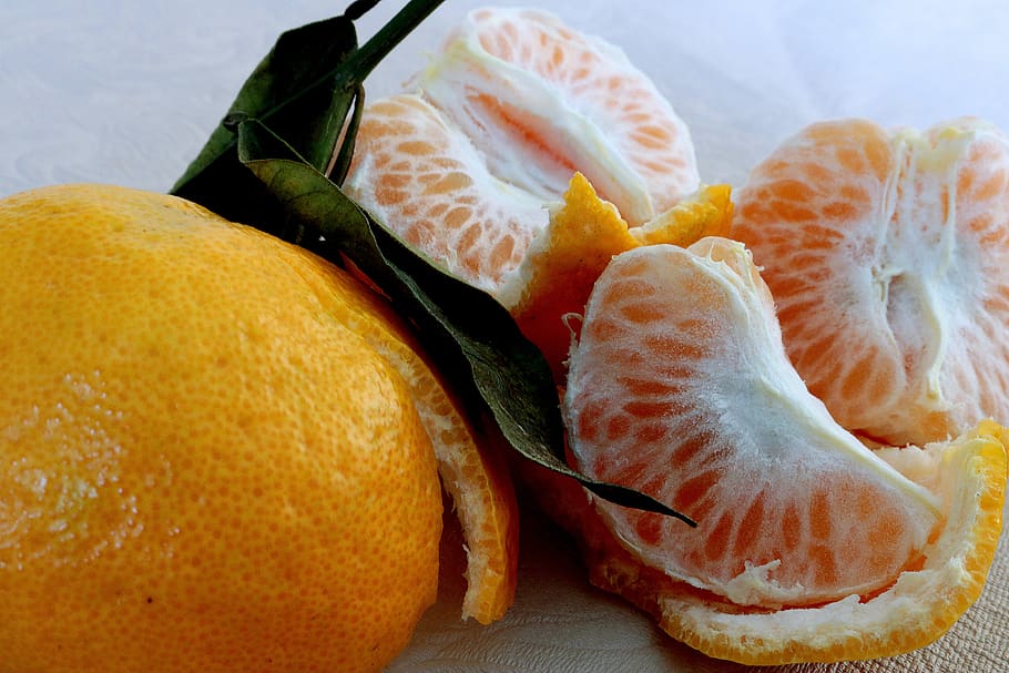 tangerine, fruit, vitamin c, food, healthy, citric, vitamins, HD wallpaper