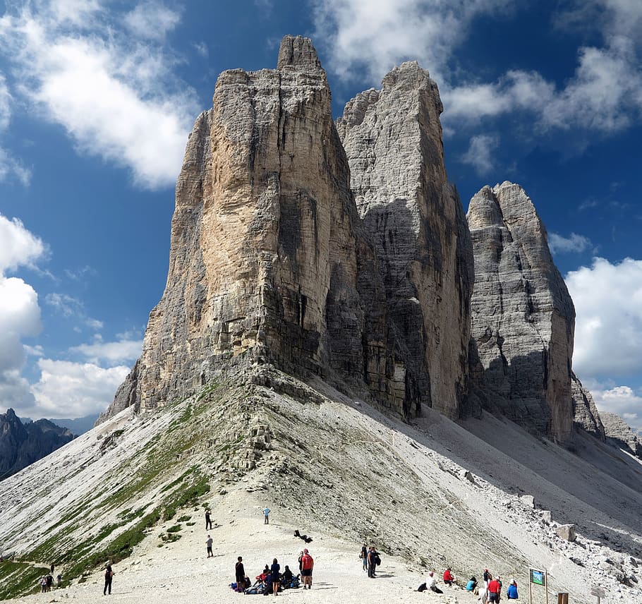 italy, misurina, group of people, crowd, large group of people HD wallpaper