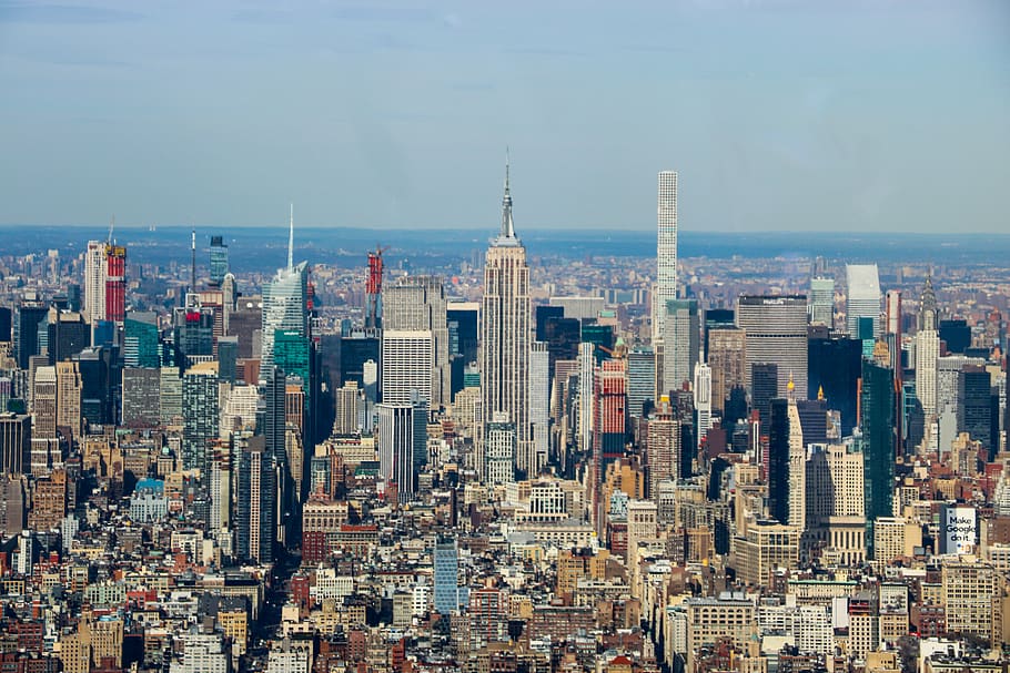 new york, united states, one world observatory, empire state, HD wallpaper